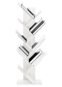 Liberia In Legno A Forma Ad Albero Scaffale 9 Ripiani Salvaspazio Verticale Camera Letto Soggiorno Studio Ufficio  Libro Mensola A Colonna Porta Libri Stile industrial Torre