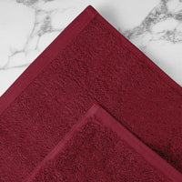 Asciugamani Bagno 100% Spugna Puro Cotone 500 Gr 4 Pezzi 2 Salvietta Viso 2 Asciugamano Ospite Mani Qualità Certificato Oeko-Tex Salviette Super Morbide Bicolore