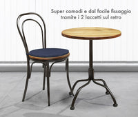 Cuscini Rotondi Per Sedie Cucina Imbottiti Sfoderabili Con Cerniera Cuscino Rotondo Ø 40 Cm Sedia Tavolo Lavabile In Lavatrice Con Lacci Per Fissaggio Prodotto Italiano Comodi