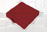 6 Pezzi Cuscini Sedia Quadrati Alti Mattonella Trapuntati Cuscino Da Pavimento Con Maniglia 40x40 Cm Altezza 6 Cm Cuscino Spesso Cucina Interno Esterno Coprisedia
