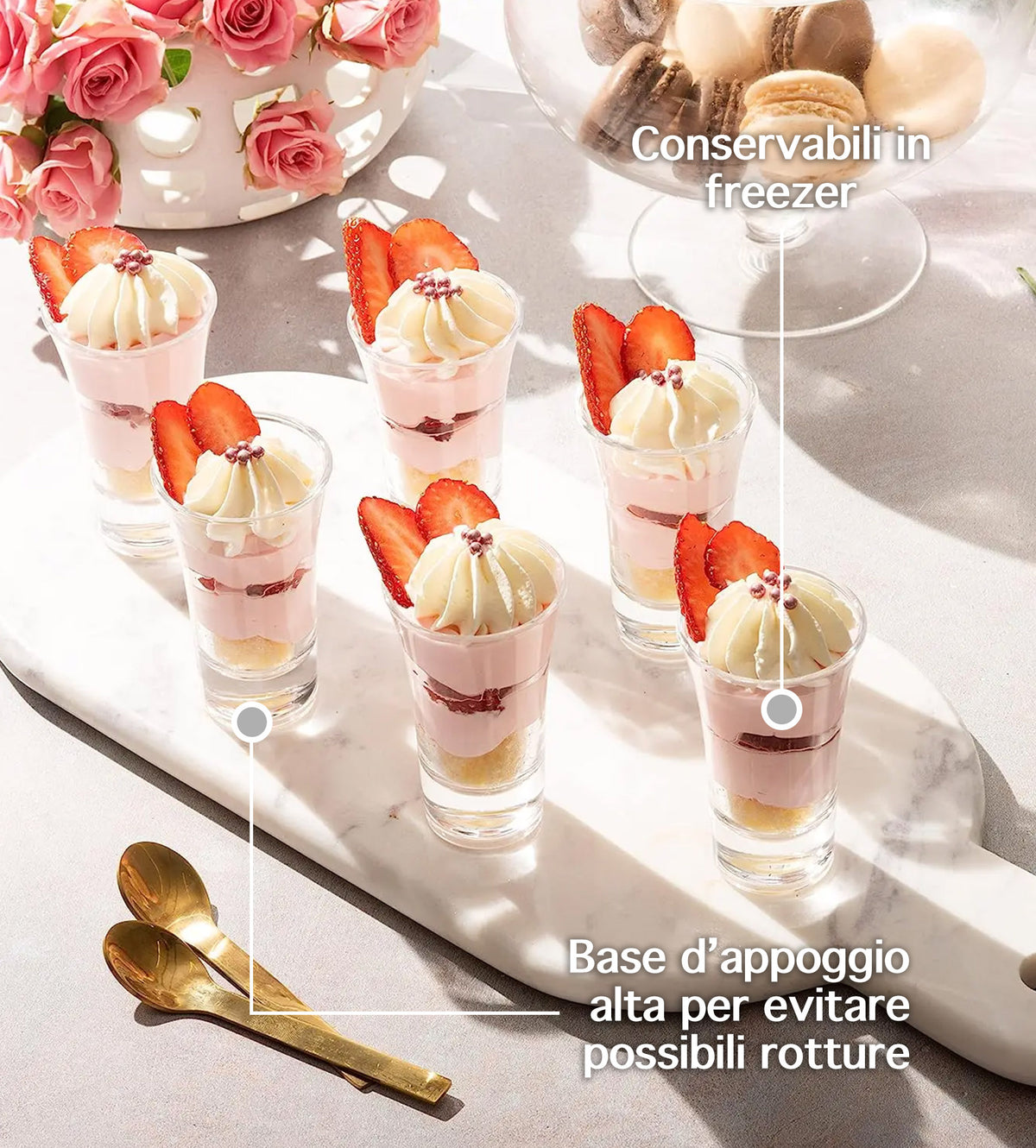 Set 12/24  Brema Bicchieri Da Shot In Vetro Capacità 4Cl Il Gruppone Passione Casa
