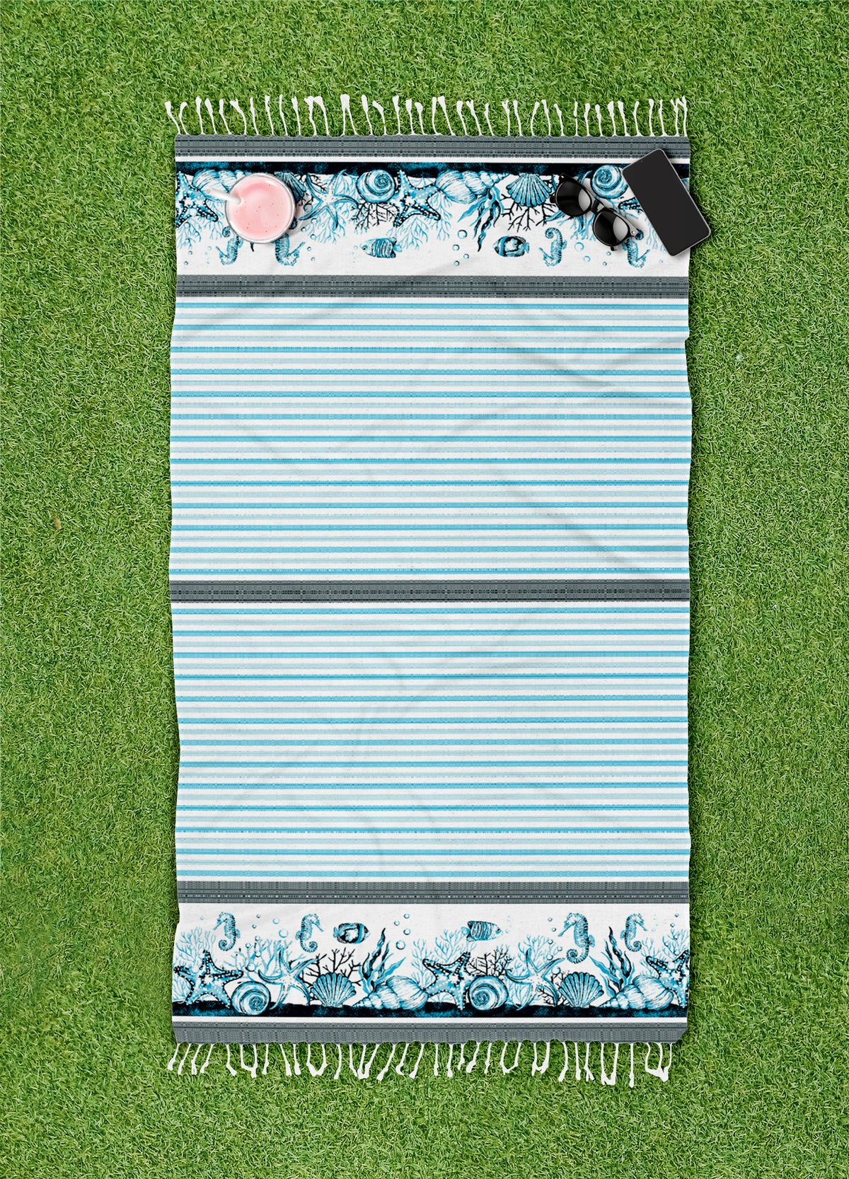 Telo Mare Con Frange Asciugamano Da Spiaggia Misura Grande 90x190 Cm Assorbente In Morbido Cotone Leggero Stampe Moderne Anti Sabbia Lettino Vacanze Piscina
