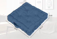 6 Pezzi Cuscini Sedia Quadrati Alti Mattonella Trapuntati Cuscino Da Pavimento Con Maniglia 40x40 Cm Altezza 6 Cm Cuscino Spesso Cucina Interno Esterno Coprisedia