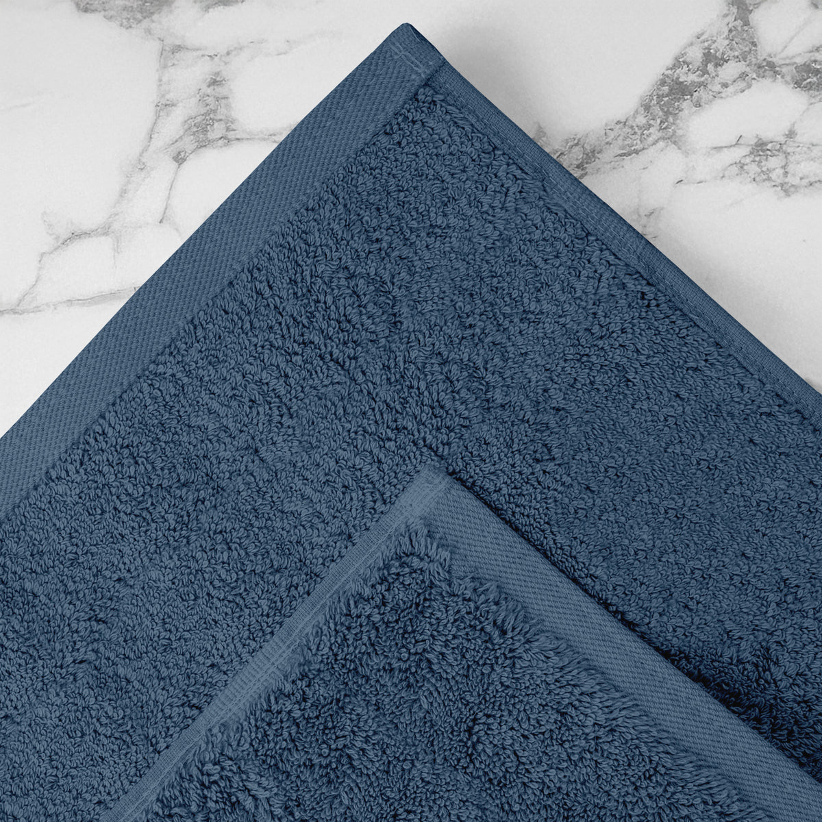 Asciugamani Bagno 100% Spugna Puro Cotone 500 Gr 4 Pezzi 2 Salvietta Viso 2 Asciugamano Ospite Mani Qualità Certificato Oeko-Tex Salviette Super Morbide Bicolore