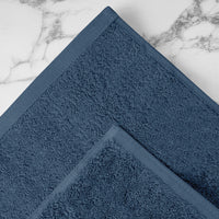Asciugamani Bagno 100% Spugna Puro Cotone 500 Gr 4 Pezzi 2 Salvietta Viso 2 Asciugamano Ospite Mani Qualità Certificato Oeko-Tex Salviette Super Morbide Bicolore