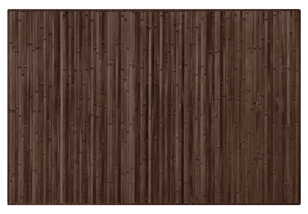 Tappeto Arredo In Vero Bamboo Naturale Grande a Listelli Bordato Bambù Soggiorno Cucina Salotto Listello Legno