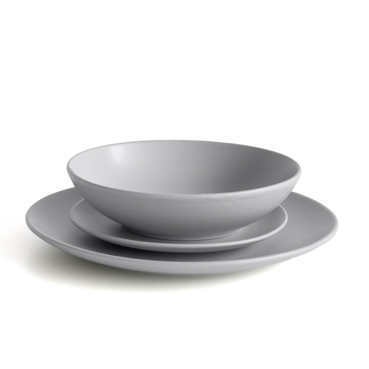 Servizio 18 Pezzi Piatti Cucina In Porcellana Gres Matt Design Moderno Finiture Opache Piatto Fondo Piano Dessert Lavastoviglie MicroondeCertificati Contatto Alimentare