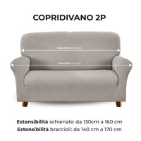 Copridivano In Velluto Elegante Impermeabile Tessuto Elasticizzato Antimacchia Il Gruppone Passione Casa