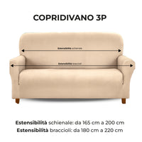 Copridivano In Velluto Elegante Impermeabile Tessuto Elasticizzato Antimacchia Il Gruppone Passione Casa
