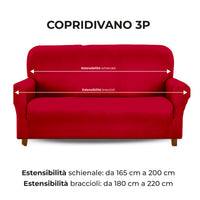 Copridivano In Velluto Elegante Impermeabile Tessuto Elasticizzato Antimacchia Il Gruppone Passione Casa