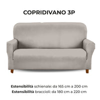 Copridivano In Velluto Elegante Impermeabile Tessuto Elasticizzato Antimacchia Il Gruppone Passione Casa