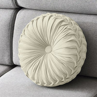 Cuscino Rotondo Zucca Effetto Velluto Circolari Per Divano Decorativo Letto 40 Cm