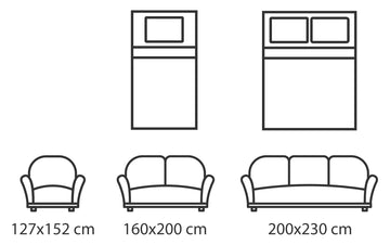 Coperta Magica Che Si Illumina Al Buio - 150x200cm, Pile, Grigio - Foto 8