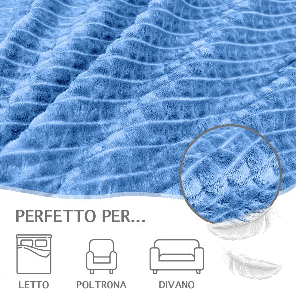 Plaid Coperta Flanella Doppio Strato Morbida Calda Vellutata Matrimoniale Marrone | Leroy Merlin Plaid Coperta Flanella Doppio Strato Morbida Calda Vellutata Matrimoniale Marrone | Leroy Merlin