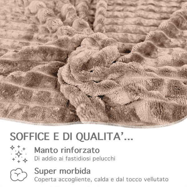 COPERTA SPESSA CALDA coperta doppia faccia per letto divano 200x220 cm COPERTA SPESSA CALDA coperta doppia faccia per letto divano 200x220 cm