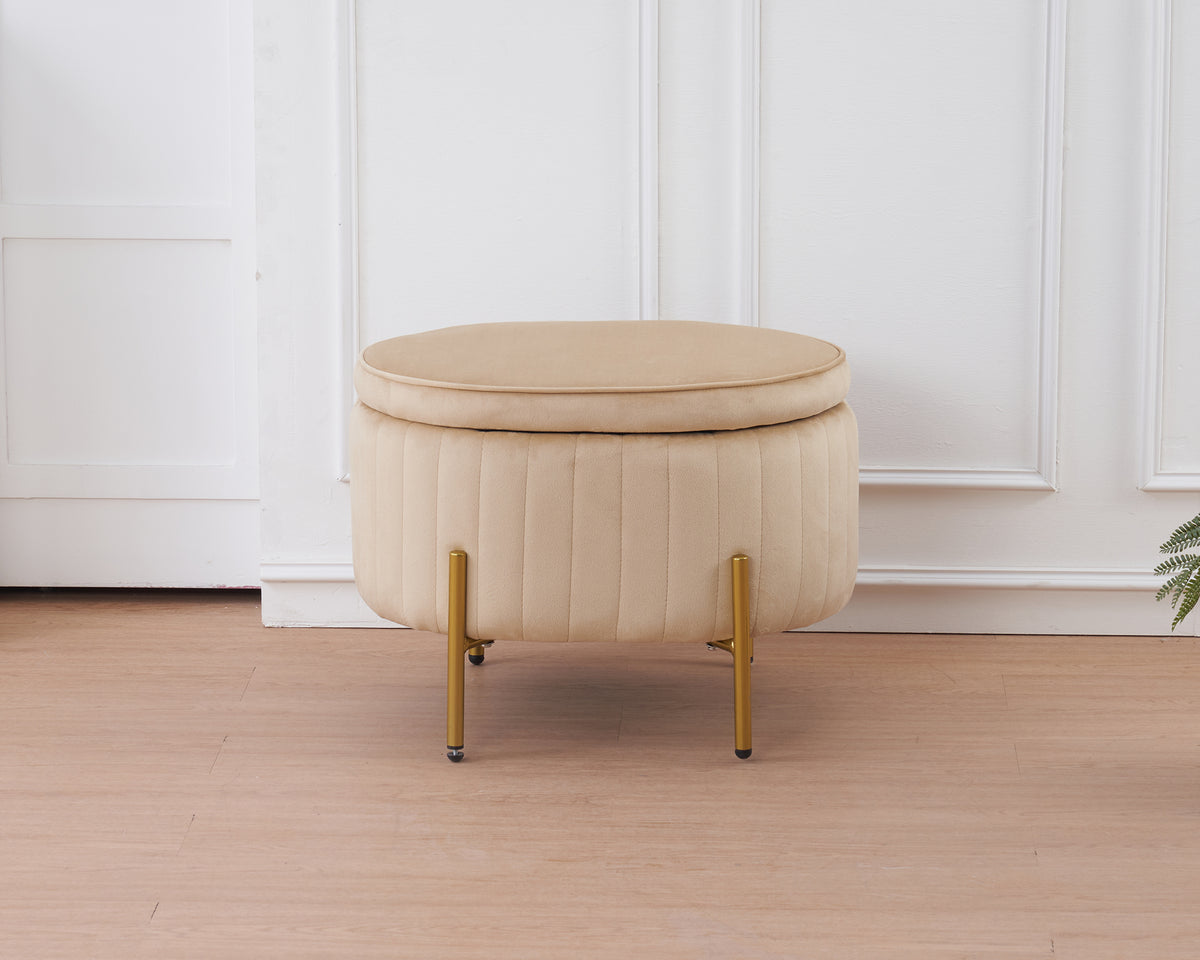 Panca Imbottita Divanetto In Velluto Contenitore Pouf Grande XXL PortaOggetti  Panca Sgabello A Pie Di Letto Con Gambe In Metallo Dorato Cassapanca Ingresso Legno Massello Panchina