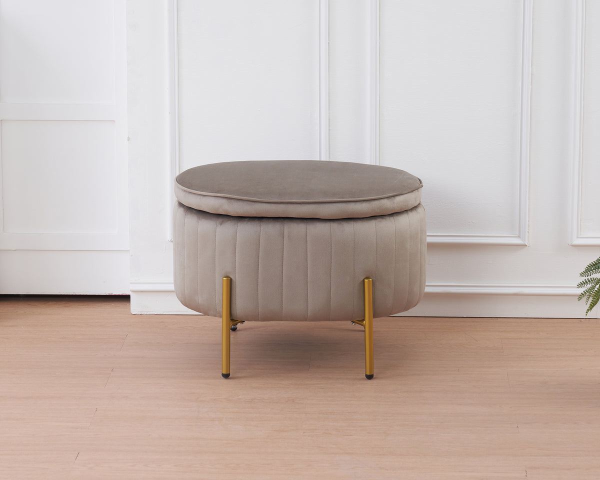 Panca Imbottita Divanetto In Velluto Contenitore Pouf Grande XXL PortaOggetti  Panca Sgabello A Pie Di Letto Con Gambe In Metallo Dorato Cassapanca Ingresso Legno Massello Panchina