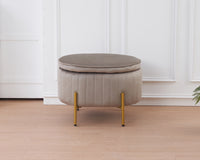 Panca Imbottita Divanetto In Velluto Contenitore Pouf Grande XXL PortaOggetti  Panca Sgabello A Pie Di Letto Con Gambe In Metallo Dorato Cassapanca Ingresso Legno Massello Panchina