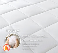Piumino Letto Bianco Ignifugo Certificato Classe 1IM 100/200/300 Gr Microfibra Anallergica Manopesca Coperta Leggera Effetto Piuma Prodotto Italiano Hotel Strutture