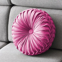 Cuscino Rotondo Zucca Effetto Velluto Circolari Per Divano Decorativo Letto 40 Cm