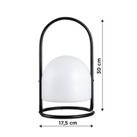 Lampada Da Esterno Led Lanterna Impermeabile Resistente Design Moderno Tavolo Arredo Giardino Luce Colore Bianco Caldo/Freddo Antiruggine Certificata RoHS Trasportabile