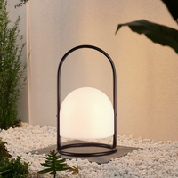 Lampada Da Esterno Led Lanterna Impermeabile Resistente Design Moderno Tavolo Arredo Giardino Luce Colore Bianco Caldo/Freddo Antiruggine Certificata RoHS Trasportabile
