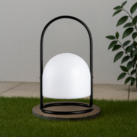 Lampada Da Esterno Led Lanterna Impermeabile Resistente Design Moderno Tavolo Arredo Giardino Luce Colore Bianco Caldo/Freddo Antiruggine Certificata RoHS Trasportabile
