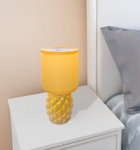 Lampada Moderna Da Comodino A Forma Di Ananas Certificata RoHS In Ceramica Con Paralume 45W Scrivania Tavolo Abat Jour