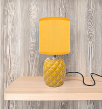 Lampada Moderna Da Comodino A Forma Di Ananas Certificata RoHS In Ceramica Con Paralume 45W Scrivania Tavolo Abat Jour