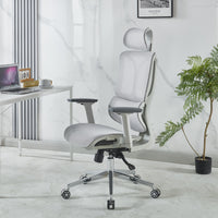 Sedia Da Ufficio Elegante Poltrona Direzionale Ergonomica Design Moderno Colore Nero Rivestimento Ecopelle Base Cromata Ruote Silenzione Seduta Scrivania Sala Riunioni Schienale Alto