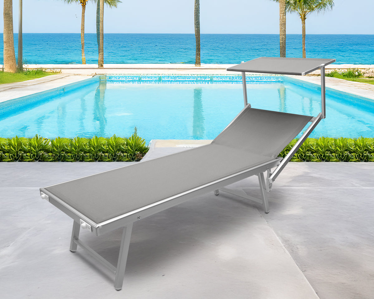 Obi Lettini Alluminio Pieghevoli Lettino Prendisole Alluminio