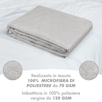 Copriletto Fiocco Trapuntato Matrimoniale Elegante Trapuntino Con Trapuntatura Fantasia Fiocchetti Due Piazze Coperta Letto Leggera Primavera Estate Trapunta Coperta Leggera Fiocchetto