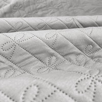 Copriletto Fiocco Trapuntato Matrimoniale Elegante Trapuntino Con Trapuntatura Fantasia Fiocchetti Due Piazze Coperta Letto Leggera Primavera Estate Trapunta Coperta Leggera Fiocchetto