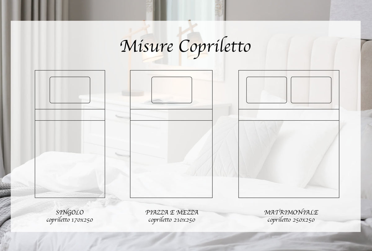 Copriletto Trapuntato Primavera Estate Trapuntino Bicolore Trapunta Letto Sottile Double Face Singolo Piazza Mezza e Matrimoniale