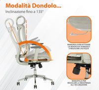 Sedia Da Ufficio Elegante Poltrona Direzionale Ergonomica Design Moderno Colore Nero Rivestimento Ecopelle Base Cromata Ruote Silenzione Seduta Scrivania Sala Riunioni Schienale Alto