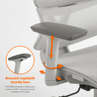 Sedia Da Ufficio Elegante Poltrona Direzionale Ergonomica Design Moderno Colore Nero Rivestimento Ecopelle Base Cromata Ruote Silenzione Seduta Scrivania Sala Riunioni Schienale Alto
