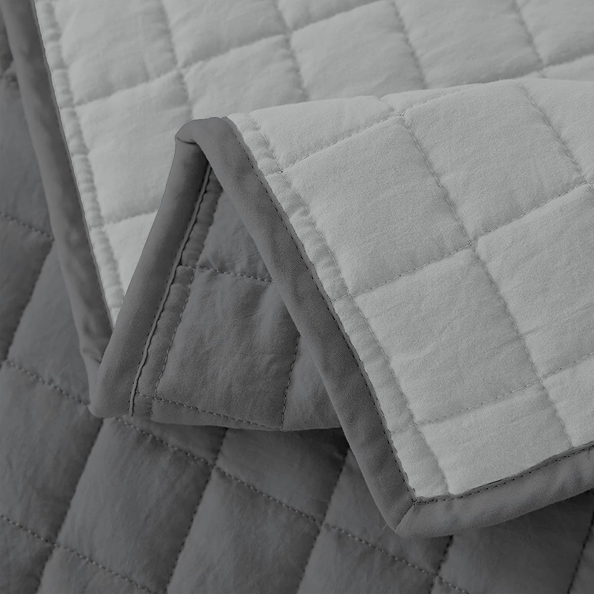 Trapuntino Coperta Primaverile Bicolore Trapunta Anallergica Piumino Mezza Stagione Tinta Unita Made in Italy