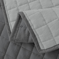 Trapuntino Coperta Primaverile Bicolore Trapunta Anallergica Piumino Mezza Stagione Tinta Unita Made in Italy