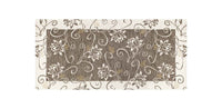 Tappeto Arredo Moderno  Antiscivolo in Ciniglia Made in italy  Cotone Ninfea Grigio