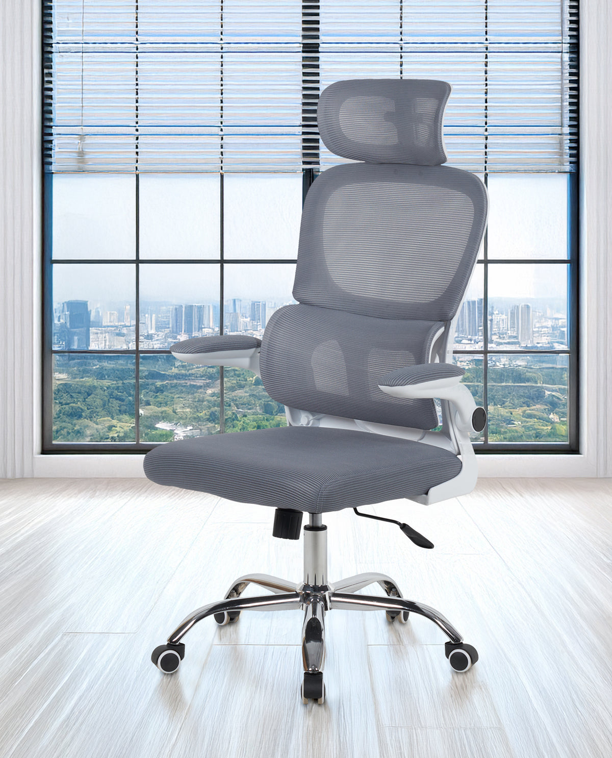 Sedia Da Ufficio Professionale Ergonomica Rete Traspirante Supporto Lombare Adattivo Poltrona Direzionale Poggiatesta Regolabile Braccioli Ribaltabili  Fino 150 Kg