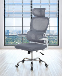 Sedia Da Ufficio Professionale Ergonomica Rete Traspirante Supporto Lombare Adattivo Poltrona Direzionale Poggiatesta Regolabile Braccioli Ribaltabili  Fino 150 Kg