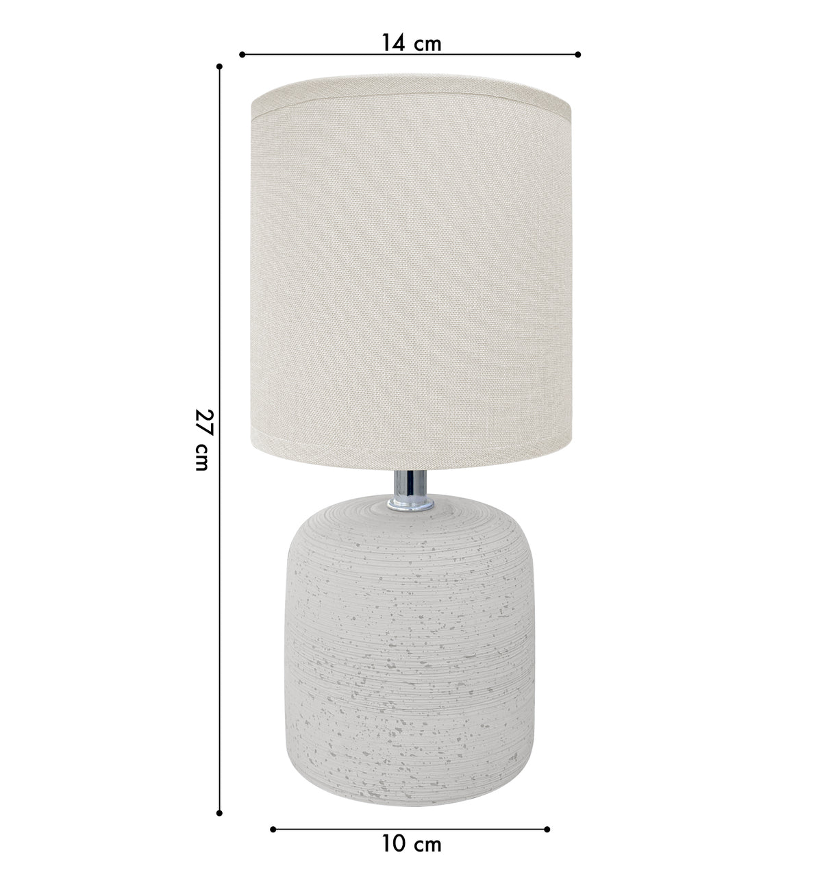 Lampada Moderna Da Comodino Con Lavorazione a Onde Finitura Opaca Certificata RoHS In Ceramica Con Paralume 45W Scrivania Tavolo Abat Jour