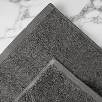 Asciugamani Bagno 100% Spugna Puro Cotone 500 Gr 4 Pezzi 2 Salvietta Viso 2 Asciugamano Ospite Mani Qualità Certificato Oeko-Tex Salviette Super Morbide Bicolore