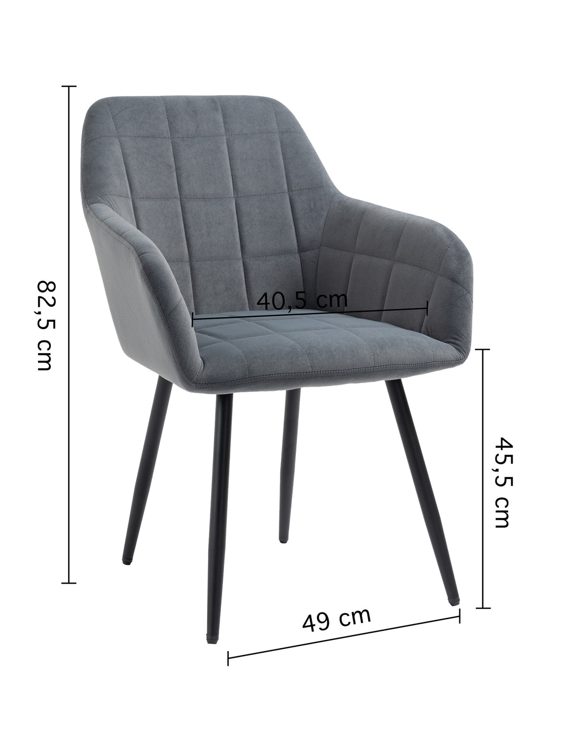 Poltroncina Classica con Braccioli per Camera da Letto in Velluto Design Moderno, con Gambe in Metallo Modello Odette