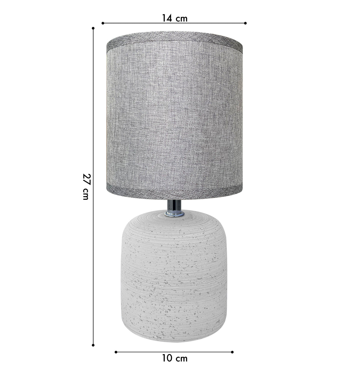 Lampada Moderna Da Comodino Con Lavorazione a Onde Finitura Opaca Certificata RoHS In Ceramica Con Paralume 45W Scrivania Tavolo Abat Jour