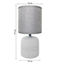Lampada Moderna Da Comodino Con Lavorazione a Onde Finitura Opaca Certificata RoHS In Ceramica Con Paralume 45W Scrivania Tavolo Abat Jour