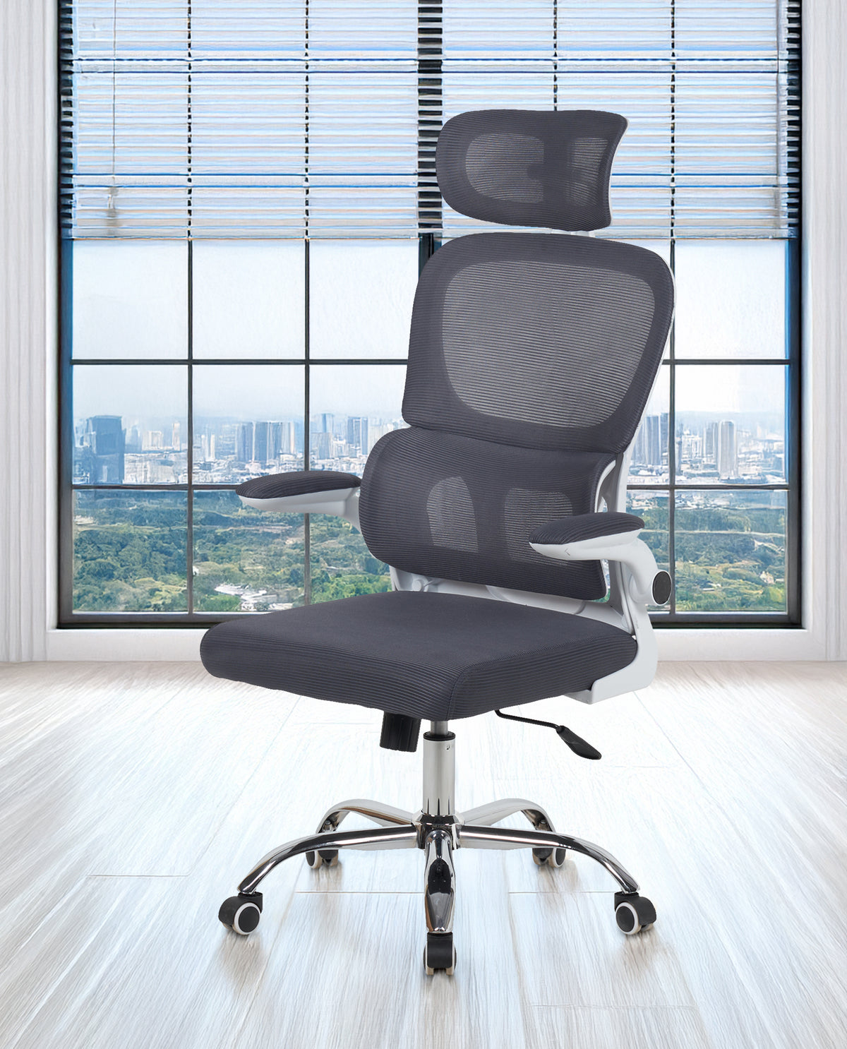 Sedia Da Ufficio Professionale Ergonomica Rete Traspirante Supporto Lombare Adattivo Poltrona Direzionale Poggiatesta Regolabile Braccioli Ribaltabili  Fino 150 Kg