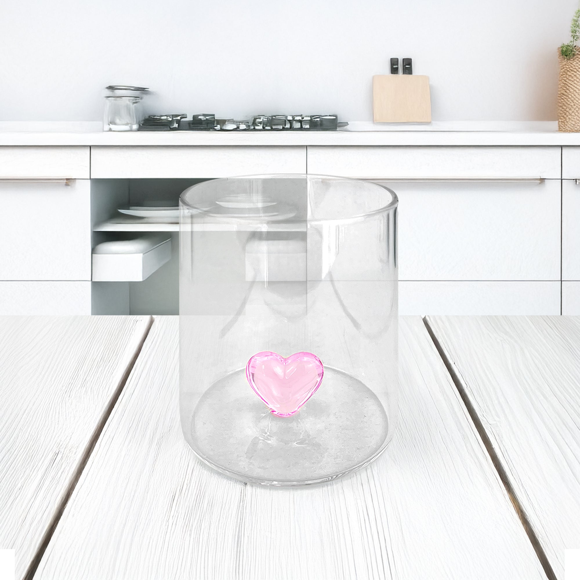 G Polyhedron Set Di 6 Bicchieri In Vetro Resistente (255 Ml) - Design Vintage Poliedro Per Succo, Birra, Acqua E Cocktail - Lavabili In Lavastoviglie