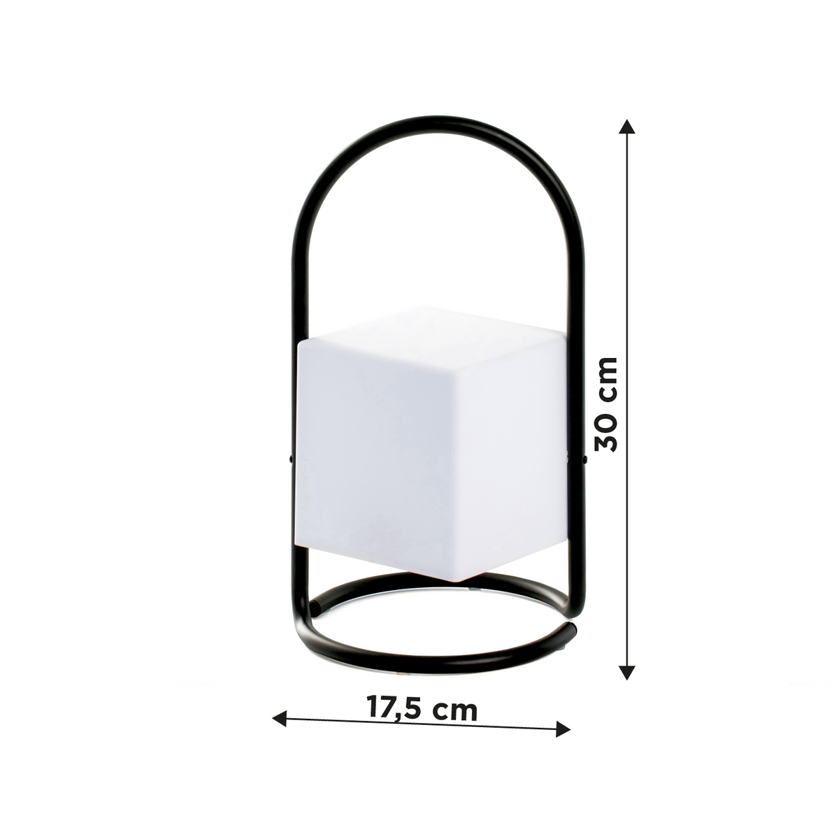 Lampada Da Esterno Led Lanterna Impermeabile Resistente Design Moderno Tavolo Arredo Giardino Luce Colore Bianco Caldo/Freddo Antiruggine Certificata RoHS Trasportabile
