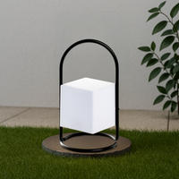 Lampada Da Esterno Led Lanterna Impermeabile Resistente Design Moderno Tavolo Arredo Giardino Luce Colore Bianco Caldo/Freddo Antiruggine Certificata RoHS Trasportabile